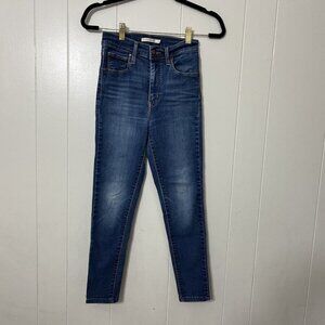 Levi's Women's Mile High Super Skinny Cotton Stretch Denim Blue Jeans 26